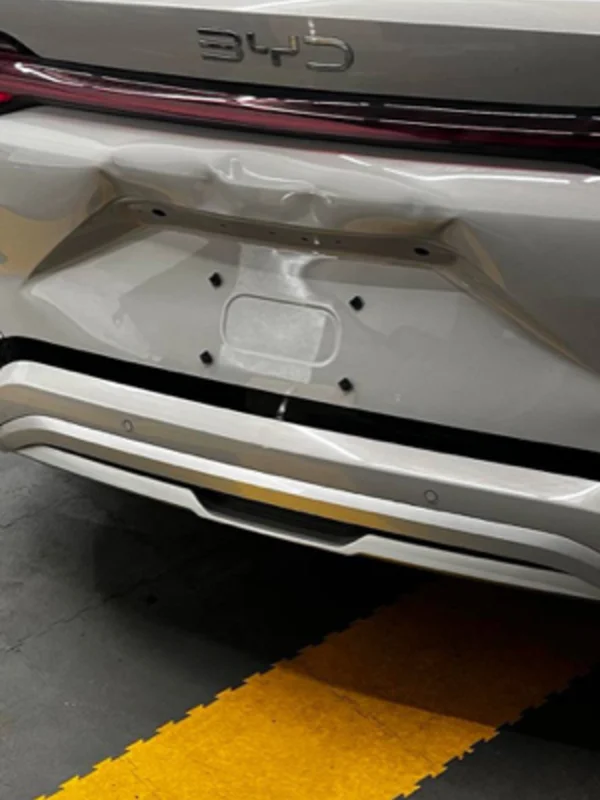 BYD — удаление вмятины на заднем бампере без покраски (до / после), AUTO DENT KIEV Киев